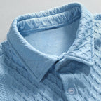 Jaden - Men's Diamond-Textured Button-Up Co-Ord Set