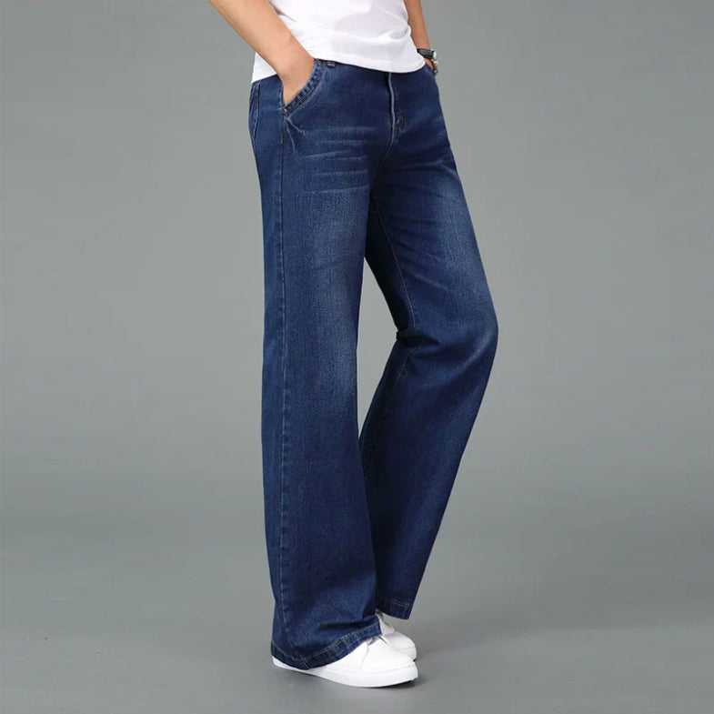 Javier- Men's Relaxed Wide-Leg Jeans