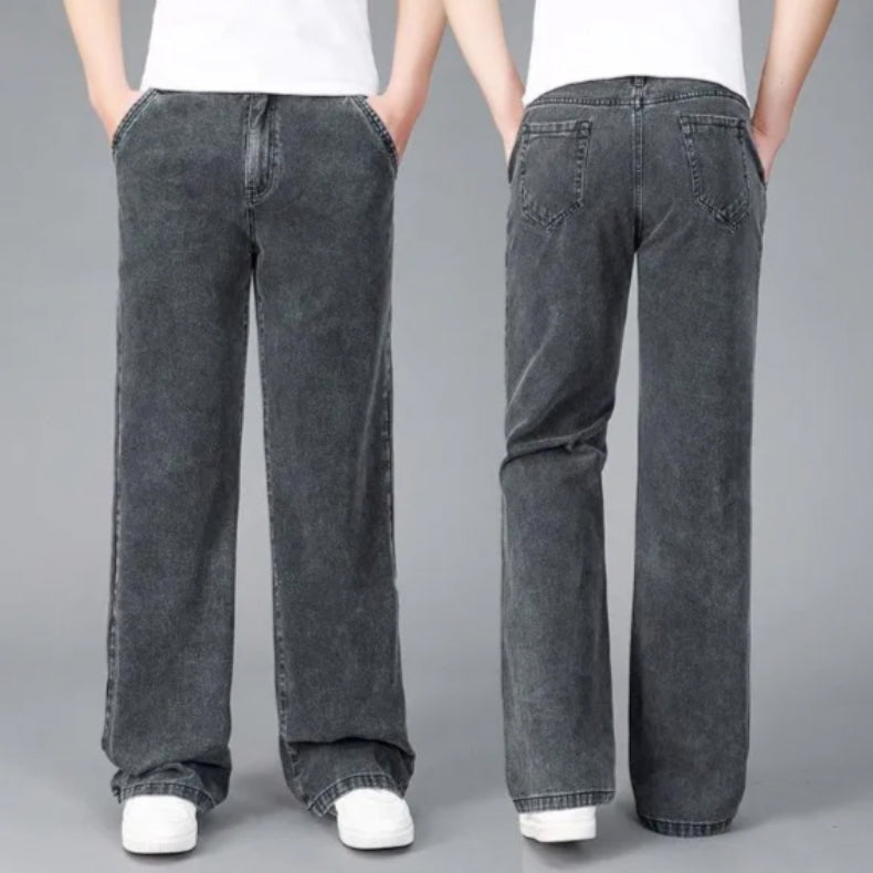 Javier- Men's Relaxed Wide-Leg Jeans