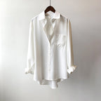 Jimena - Women's Relaxed Button-Front Long Sleeve Shirt 