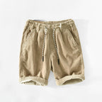Kasper - Men's Ribbed Corduroy Drawstring Shorts