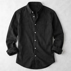 Kendrick - Men's Button-Front Denim Shirt with Chest Pocket