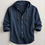 Kingston - Men's Hooded Button-Front Shirt
