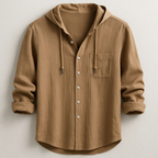 Kingston - Men's Hooded Button-Front Shirt