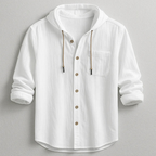 Kingston - Men's Hooded Button-Front Shirt