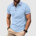 Landon - Men's Striped-Trim Polo Shirt