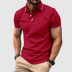 Landon - Men's Striped-Trim Polo Shirt