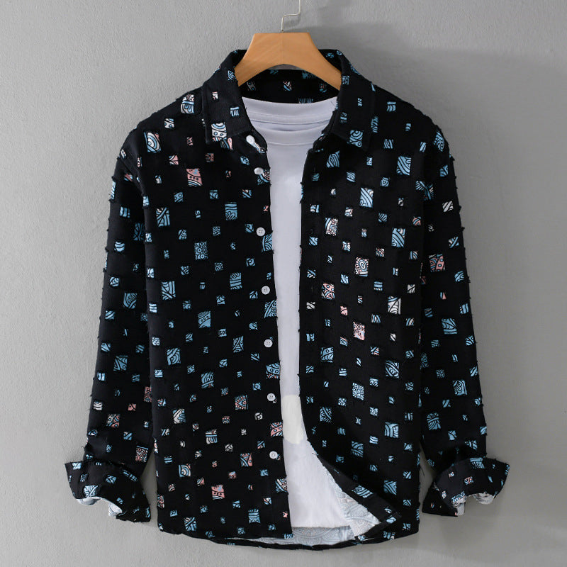 Lawson - Men's Button-Up Shirt with Textured Accents