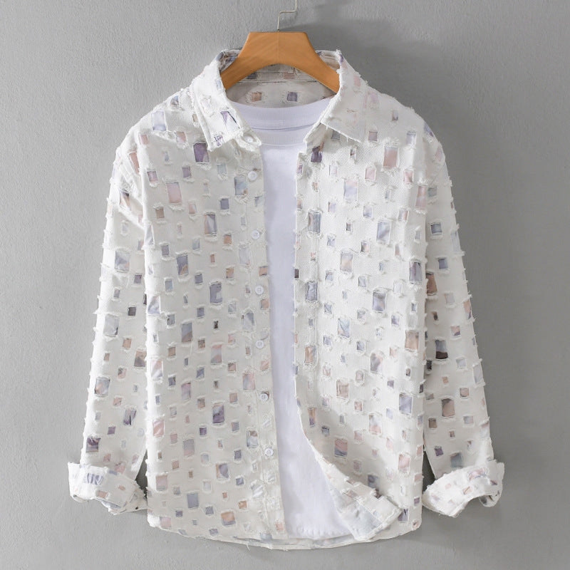 Lawson - Men's Button-Up Shirt with Textured Accents
