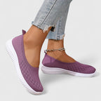 Layla - Women's Slip-On Sneakers with Ribbed Sole
