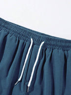 Leander - Men's Ribbed Drawstring Shorts
