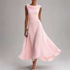 Lenore - Women's Cowl-Back A-Line Dress