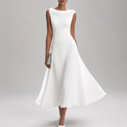 Lenore - Women's Cowl-Back A-Line Dress