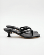 Lia - Women's Crossover Strap Sandals with Kitten Heel