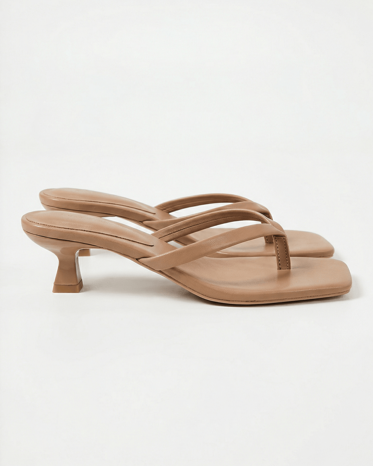 Lia - Women's Crossover Strap Sandals with Kitten Heel