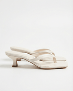 Lia - Women's Crossover Strap Sandals with Kitten Heel