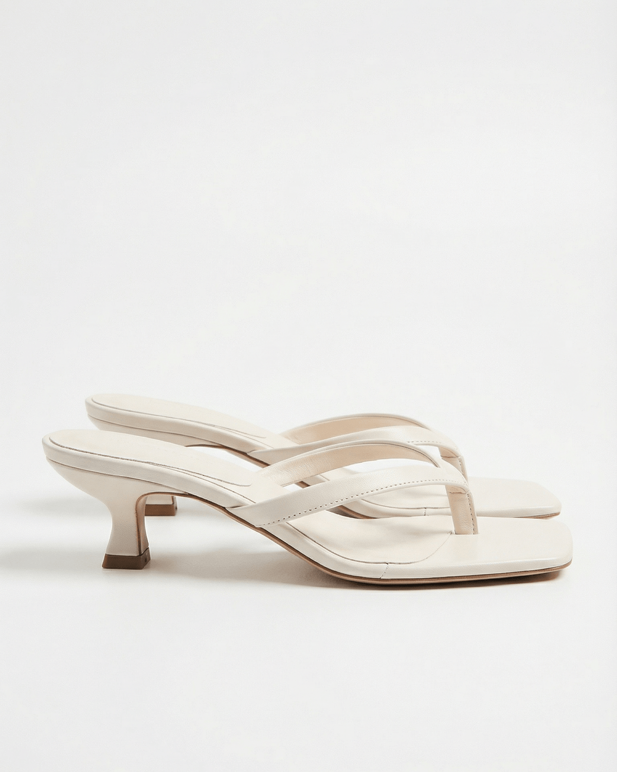 Lia - Women's Crossover Strap Sandals with Kitten Heel