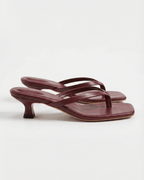 Lia - Women's Crossover Strap Sandals with Kitten Heel