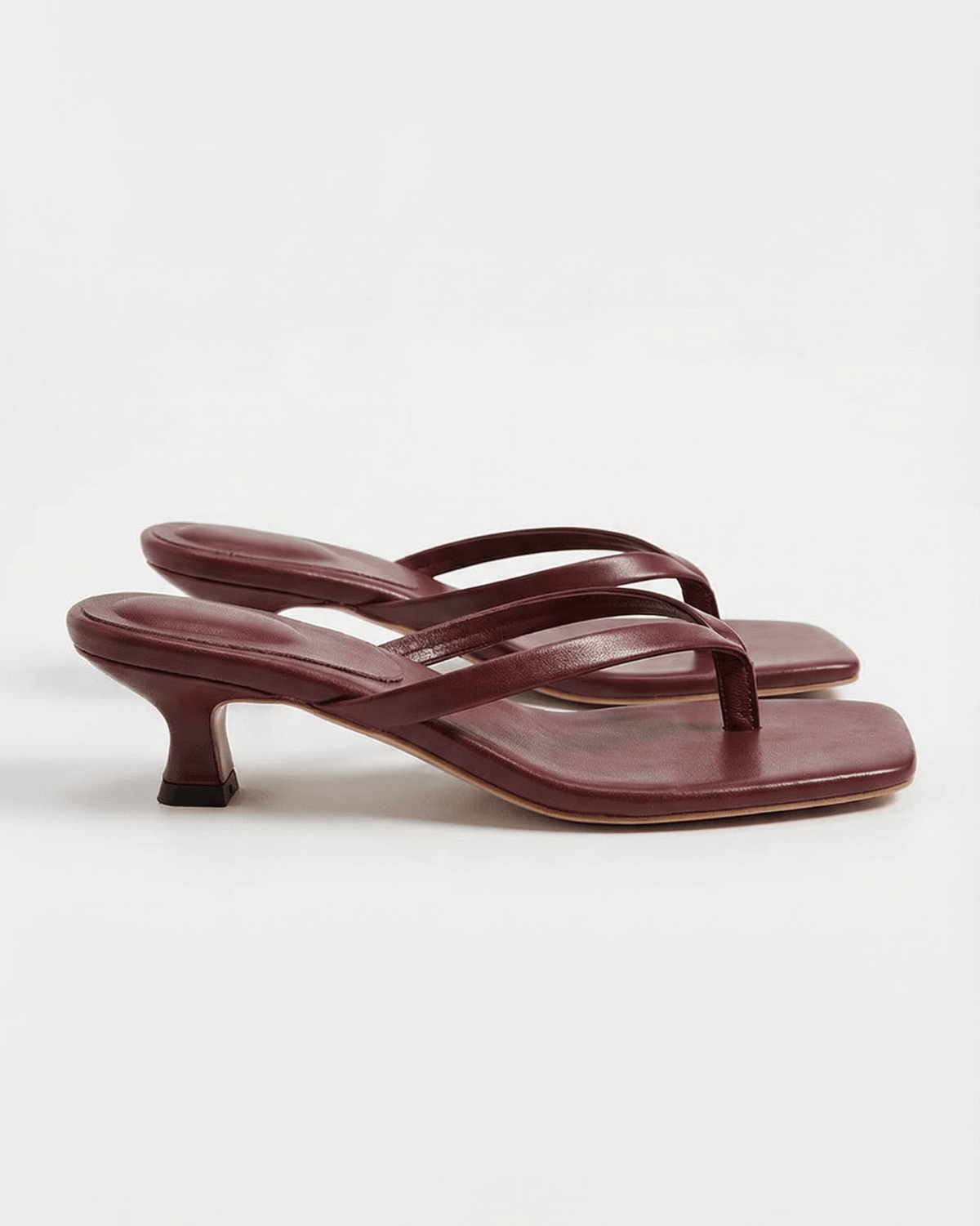 Lia - Women's Crossover Strap Sandals with Kitten Heel