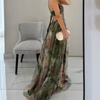 Liana - Women's Watercolor Floral Wrap Dress