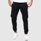 Lincoln - Men's Tapered Cargo Joggers with Drawstring Cuff