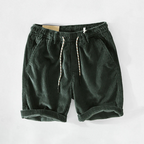 Lorenzo - Men's Ribbed Corduroy Drawstring Shorts