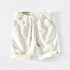Lorenzo - Men's Ribbed Corduroy Drawstring Shorts