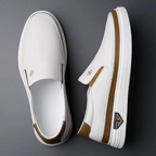 Lorenzo - Men's Slip-On Shoes with Contrast Sole