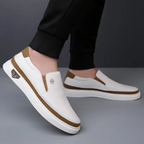 Lorenzo - Men's Slip-On Shoes with Contrast Sole