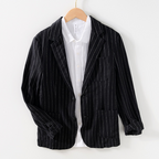 Louis - Men's Pinstriped Single-Breasted Blazer
