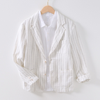 Louis - Men's Pinstriped Single-Breasted Blazer