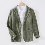 Louis - Men's Pinstriped Single-Breasted Blazer