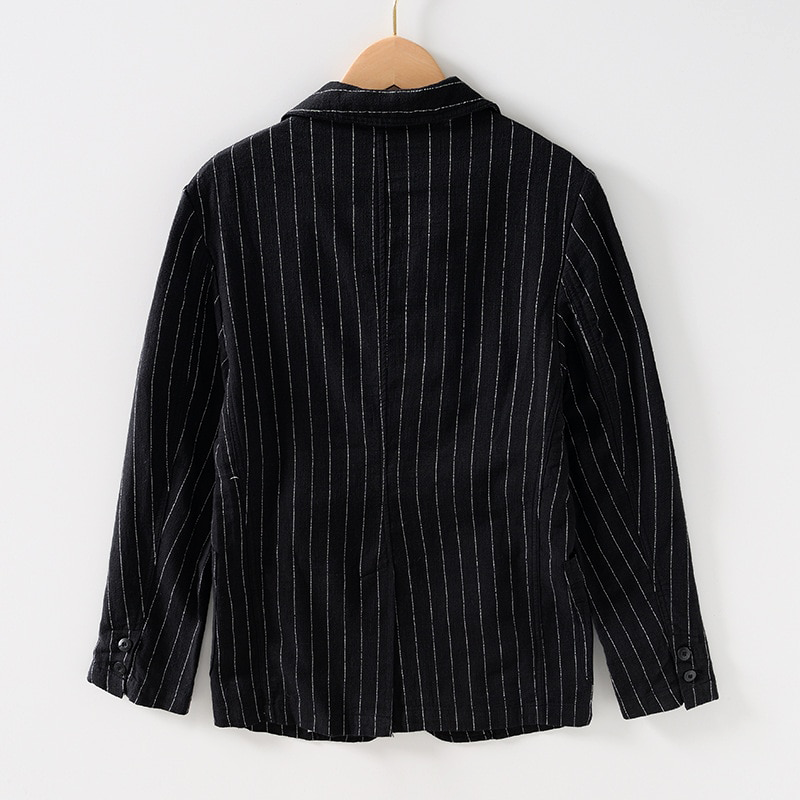 Louis - Men's Pinstriped Single-Breasted Blazer