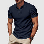Marco - Men's Short-Sleeve Polo Shirt with Button Placket