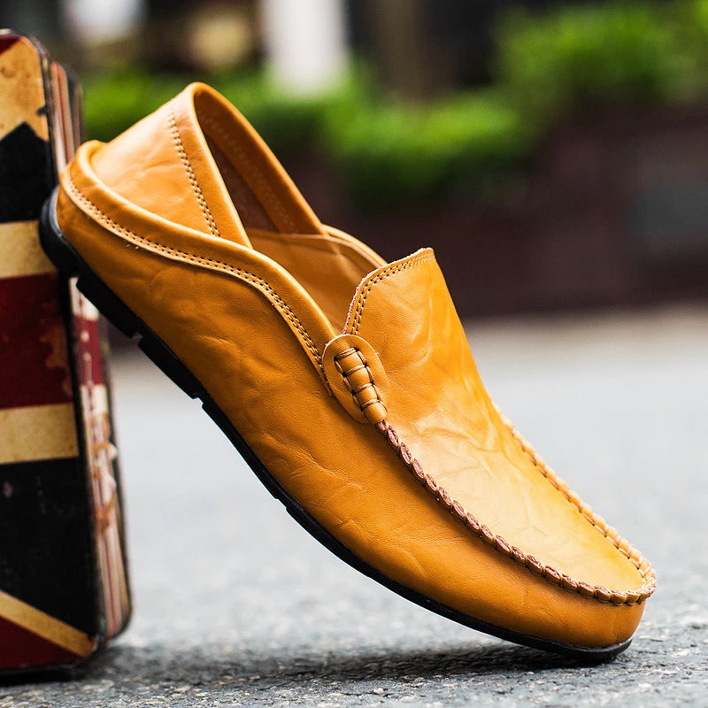 Marcus - Men's Leather Slip-On Loafers