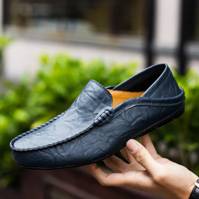 Marcus - Men's Leather Slip-On Loafers