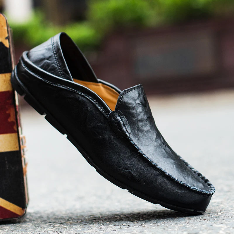 Marcus - Men's Leather Slip-On Loafers