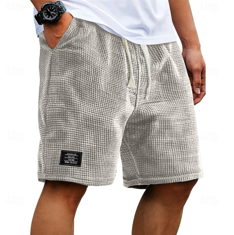 Marcus - Men's Waffle-Knit Drawstring Shorts