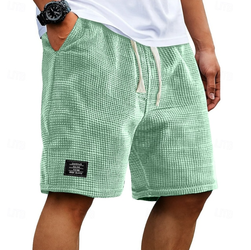 Marcus - Men's Waffle-Knit Drawstring Shorts