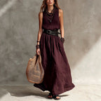 Margot - Women's V-Neck Sleeveless Dress