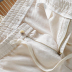 Mario - Men's Linen Drawstring Pants with Tapered Leg