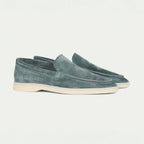 Matias - Men's Suede Slip-On Loafers with Moc Toe Stitching