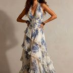 Matilda - Women's Halter Tiered Dress
