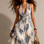 Matilda - Women's Halter Tiered Dress