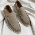 Matteo - Men's Moc Toe Suede Slip-On Loafers