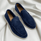 Matteo - Men's Moc Toe Suede Slip-On Loafers