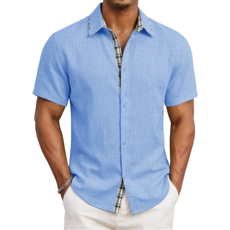 Matthew  - Men's Short-Sleeve Button-Down Shirt 