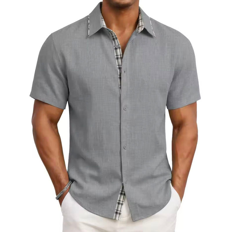Matthew  - Men's Short-Sleeve Button-Down Shirt 
