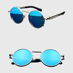 Miami - Round Flip-Up Metal Sunglasses