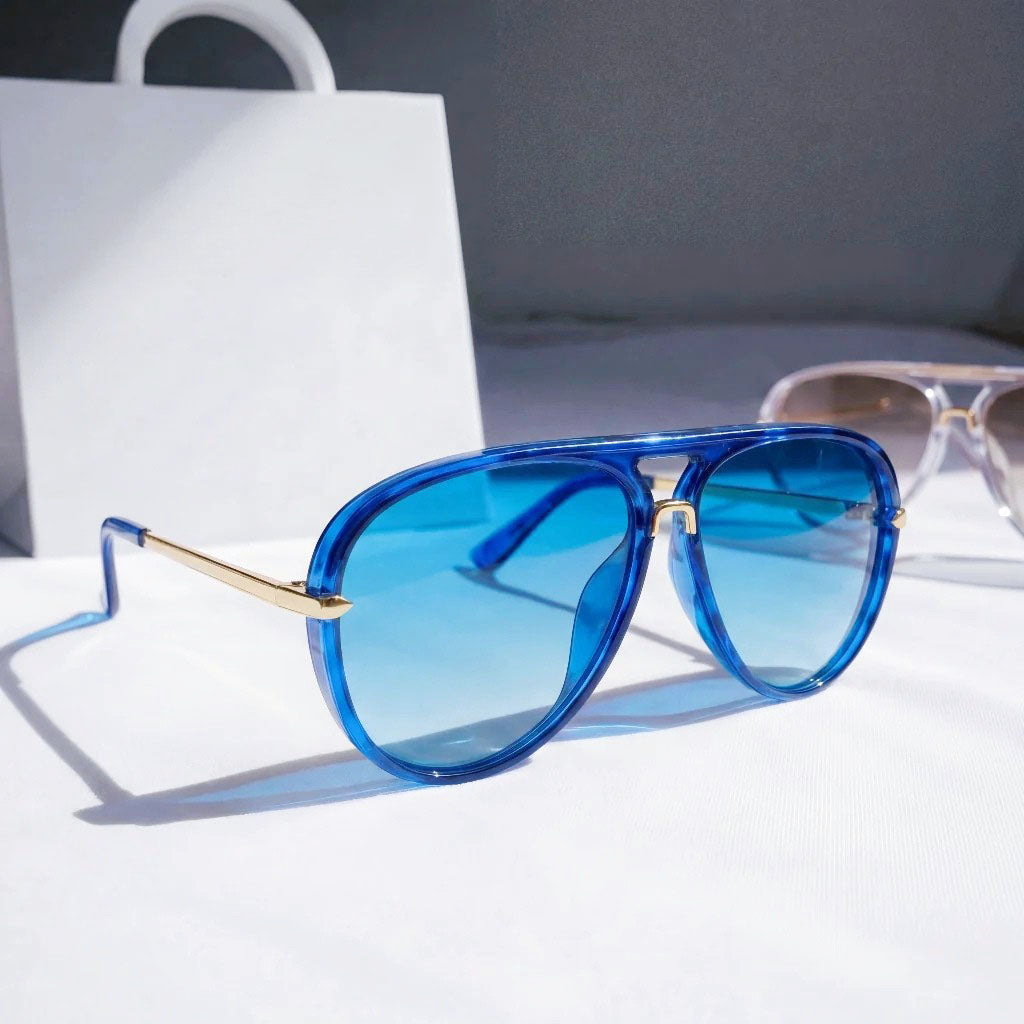 Monaco - Gradient Lenses Aviator Sunglasses